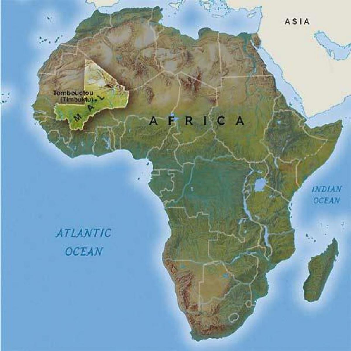 какое место по площади занимает материк африка