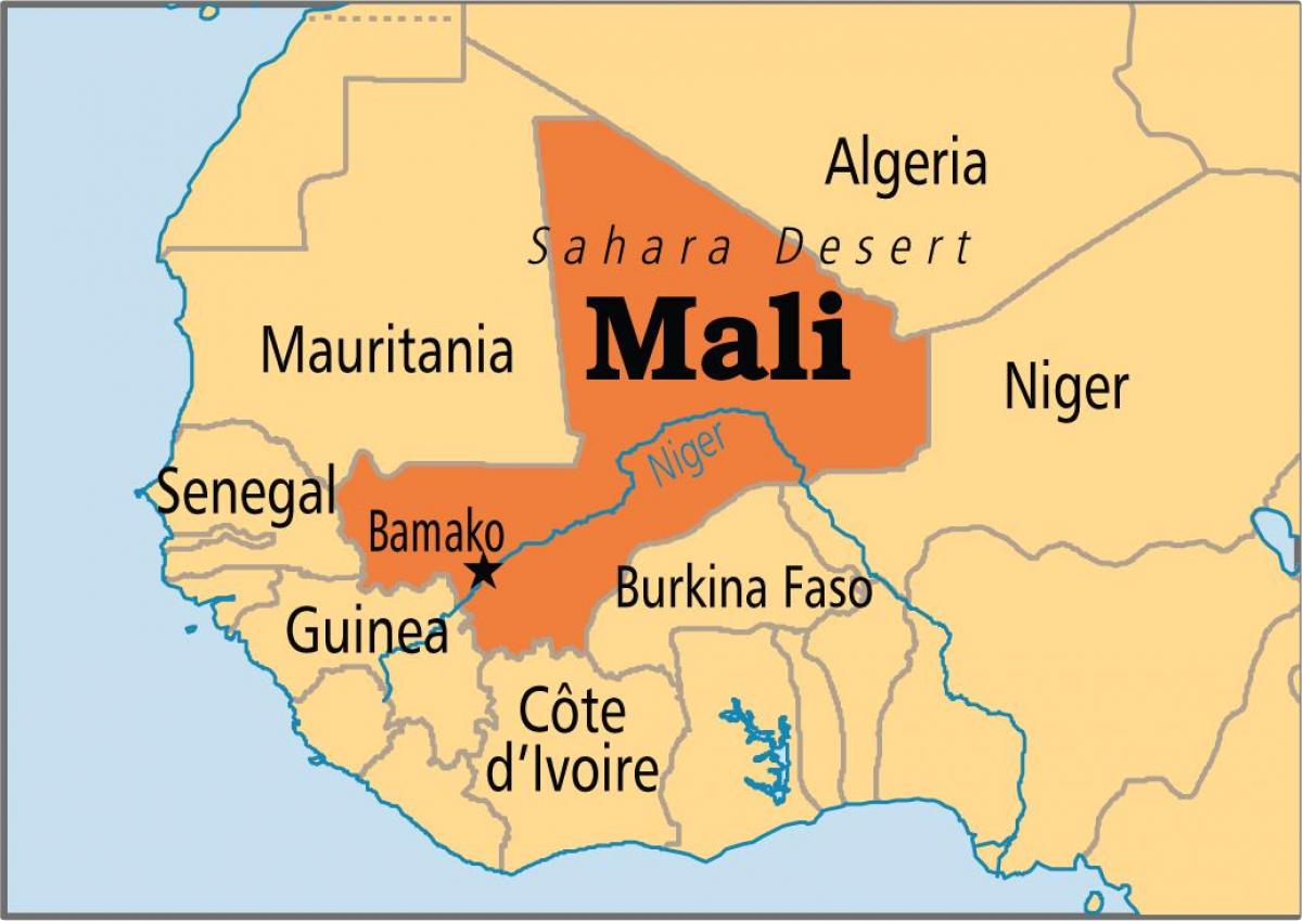 Карта бамако Малі